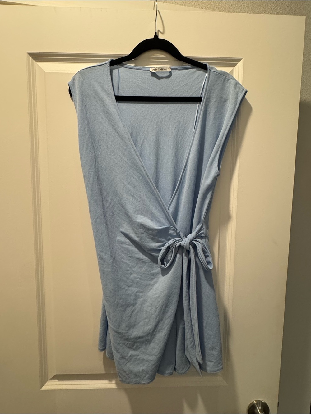 Light Blue Romper with Side Tie